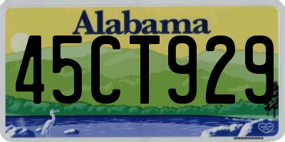 AL license plate 45CT929