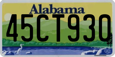 AL license plate 45CT930
