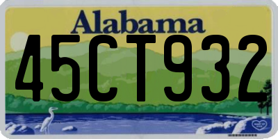 AL license plate 45CT932