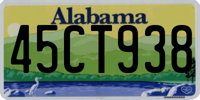 AL license plate 45CT938