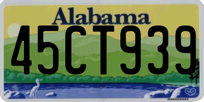 AL license plate 45CT939