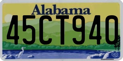 AL license plate 45CT940