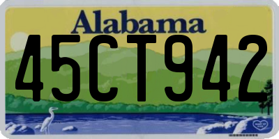 AL license plate 45CT942