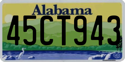 AL license plate 45CT943