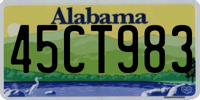 AL license plate 45CT983