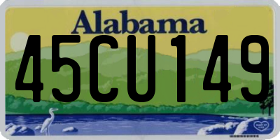 AL license plate 45CU149