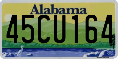 AL license plate 45CU164