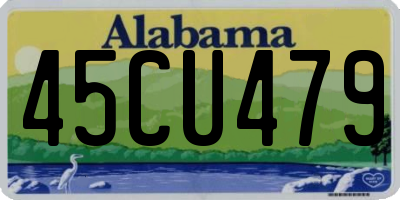 AL license plate 45CU479