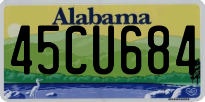 AL license plate 45CU684