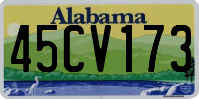 AL license plate 45CV173