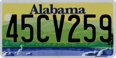 AL license plate 45CV259