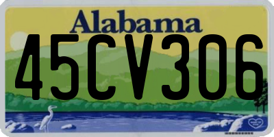 AL license plate 45CV306