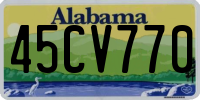 AL license plate 45CV770