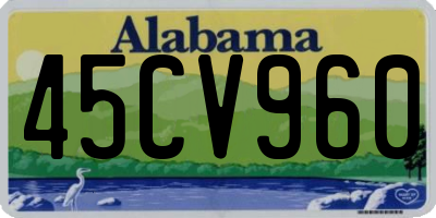 AL license plate 45CV960