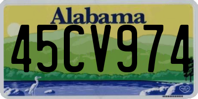 AL license plate 45CV974