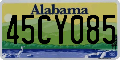 AL license plate 45CY085