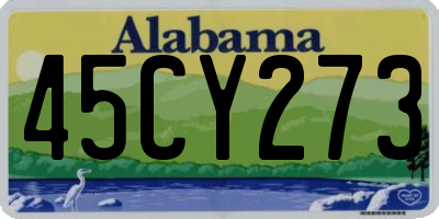 AL license plate 45CY273