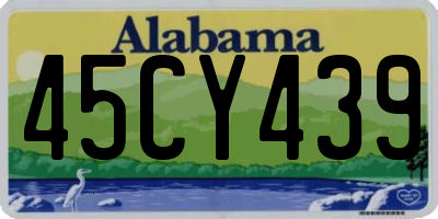AL license plate 45CY439