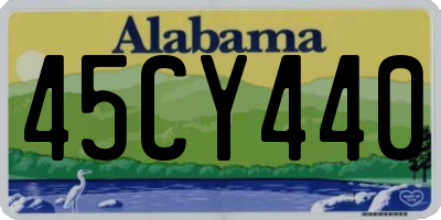 AL license plate 45CY440