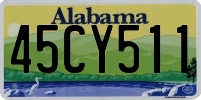 AL license plate 45CY511