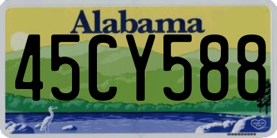 AL license plate 45CY588