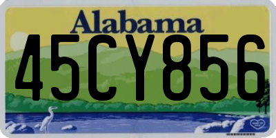 AL license plate 45CY856