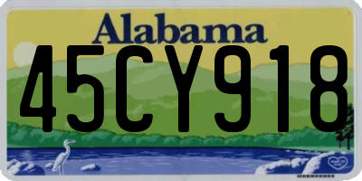 AL license plate 45CY918