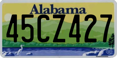 AL license plate 45CZ427