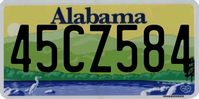 AL license plate 45CZ584