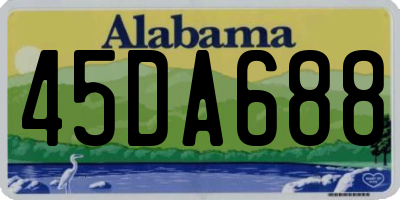 AL license plate 45DA688