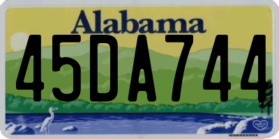 AL license plate 45DA744