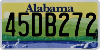 AL license plate 45DB272