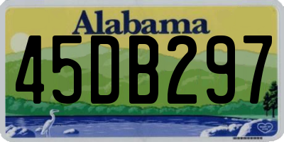 AL license plate 45DB297
