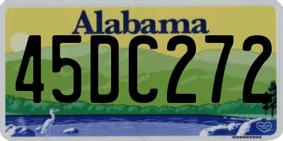 AL license plate 45DC272