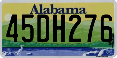 AL license plate 45DH276