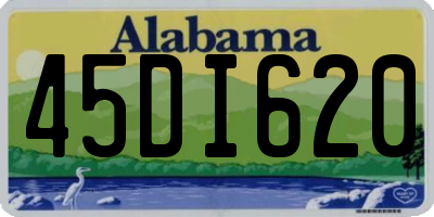 AL license plate 45DI620