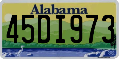 AL license plate 45DI973