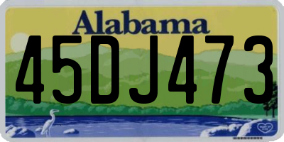 AL license plate 45DJ473
