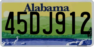 AL license plate 45DJ912