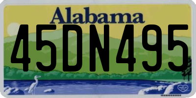 AL license plate 45DN495