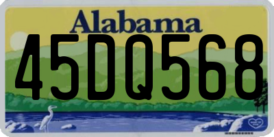 AL license plate 45DQ568