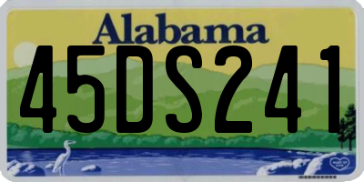 AL license plate 45DS241
