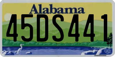 AL license plate 45DS441