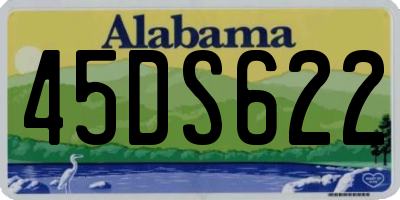 AL license plate 45DS622