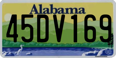 AL license plate 45DV169