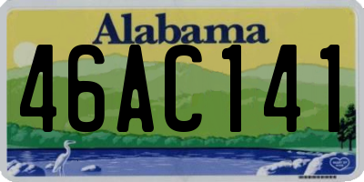 AL license plate 46AC141