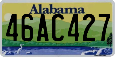 AL license plate 46AC427