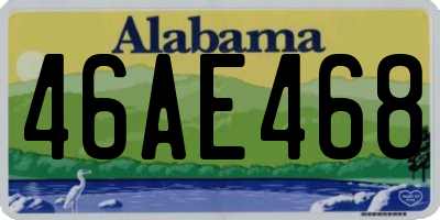 AL license plate 46AE468