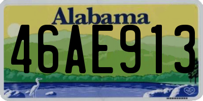 AL license plate 46AE913