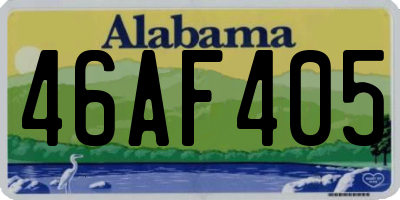AL license plate 46AF405
